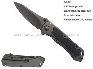 [Hot Item] 420 Stainless Steel Folding Knife (SE-75)