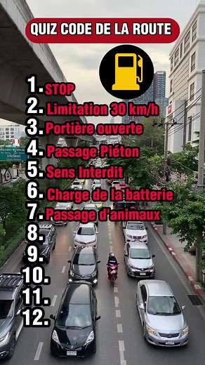 826K views · 10K reactions | Si tu n'as pas 12/12 sur ce Quiz du code la route , alors repasse le permis Top c'est parti juste le score en commentaire. | Auto-école bilingue Divine 4.0 | Facebook