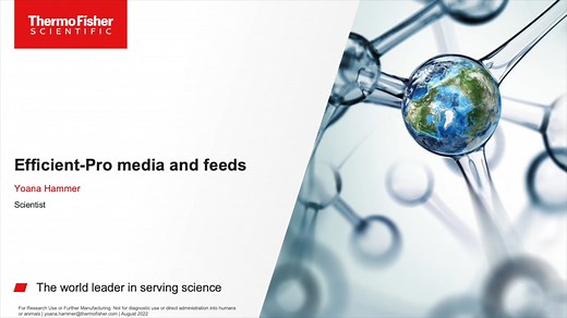 Development of a CHO Medium and Feed System Using Advanced Analytical Tools and Workflow Considerations - Scientific Videos | Thermo Fisher Scientific US