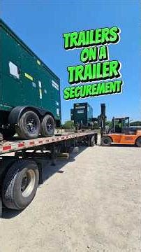 Securing trailers loaded on a trailer