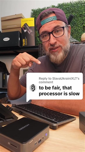 Replying to @SlavaUkrainiXLT Replying to “that processor is slow” — and honestly, that’s fair. The GEEKOM Air12 isn’t built for heavy gaming or intense editing, but for everyday work, streaming, OBS, TikTok Live Studio, browsing, and a clean desk setup, it gets the job done. Plus, the RAM and storage are upgradeable. #geekomair12 #dealsforyoudays #tiktokshopcreatorpicks #minipc #shippedbytiktok