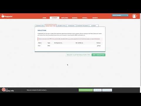 Setting Up an Employee Deduction in Wagepoint