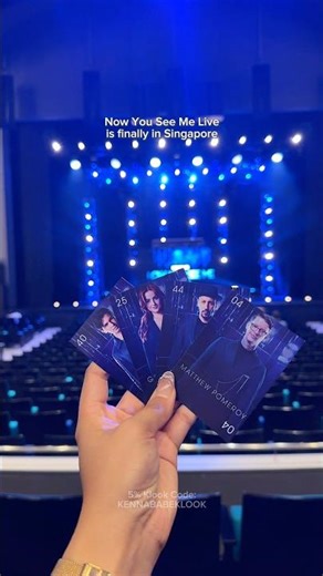 Now You See Me Live in Singapore 🪄🎩🇸🇬 #nowyouseemelive #marinabaysands #singapore