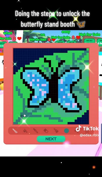 Starving Artist: Unlocked Butterfly Stand in Roblox ✨