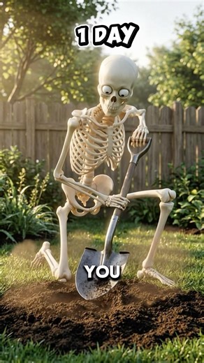 What happens if you never stop digging #skeleton #science #shorts