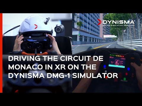 Driving the Circuit de Monaco in mixed reality on the Dynisma DMG-1 simulator