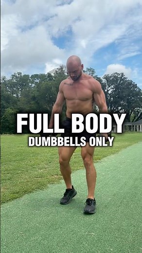 🔥Full Body Workout at Home with Dumbbells | Build Muscle + Burn Fat