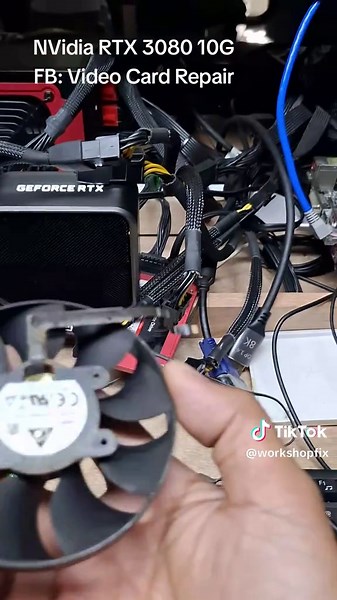 NVIDIA RTX 3080 10GB FE - Crash when underload #3283 FROM : BF Homes Laspin̈as City PROBLEM - nvlddmk Event error - crash when underload, BOSD - fan not spinning top exaust - 10pcs resistor damages, over corroded, never clean since used - thermsl pad expired, dry thermal paste SOLUTIONS - microscope inspection, manual cleaning - replace 10pcs resistor - replace thermal pad and thermal paste - 14 stage of cleaning process with Ultrasonic Cleaner Job Done ! #VideoCardRepair #VideoCardPartsAndAcces