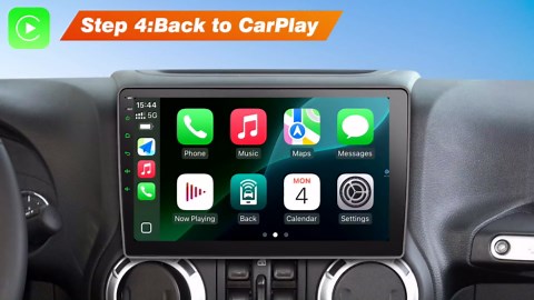 10.1 Inch Car Radio Stereo Upgrade Replacement for Jeep JK Wrangler, Compass, Grand Cherokee, and Dodge Ram, Android 12 Touch Screen, QLED Screen, FM, GPS Navigation, SWC, EQ, MIC, 2+32GB