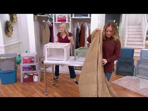 Periea S/3 Collapsible Small, Medium and Large Storage Boxes on QVC