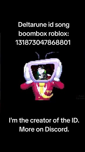 Deltarune id song boombox roblox #roblox #boombox #роблокс #undertale #song #deltarune #music