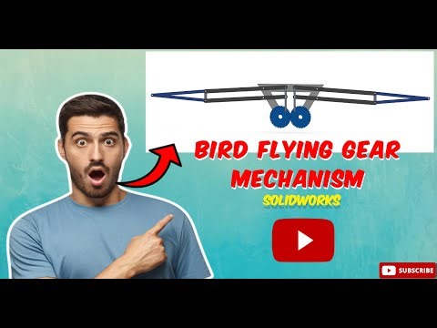 How to make mechanical flying bird | solidwork