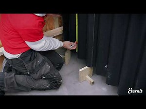 How to install Eternit P6 sheeting as vertical cladding