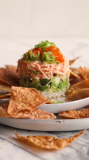 Homemade California Roll Sushi Stack Recipe Comment "RECIPE" and I'll send this recipe link directly to your inbox. Cheers! | Cooking with Cocktail Rings