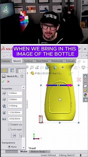 Using PICTURES in a SolidWorks sketch #scale #images #tool #dimension #reverse #engineering