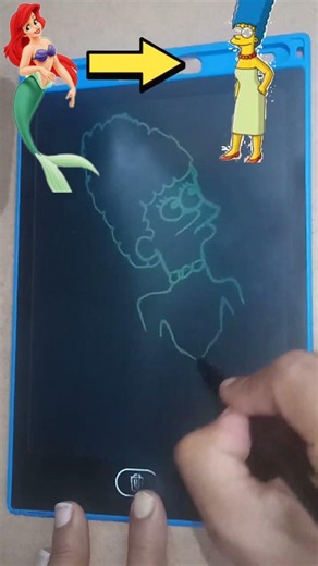 how Marge Simpson mixup with ariel mermaid.#margesimpson #trending #art #drawing #magicslate