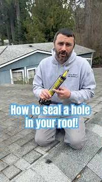 #diy #howto seal a hole in your #roof with @Sashco #construction # #roofingtools #roofers
