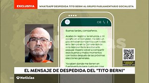 EXCLUSIVA: Tito Berni y su mensaje de despedida al PSOE tras conocer su imputación en el caso Mediador