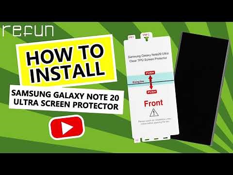 Refun Screen Protector Installation Video for Samsung Note 20 Ultra