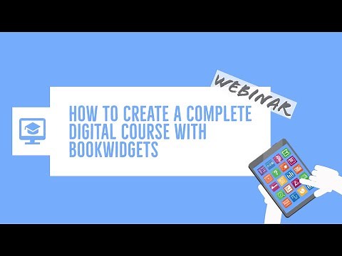 How to create a digital course with BookWidgets - Webinar