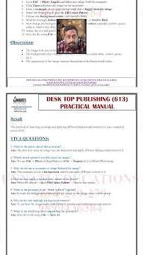 NIOS Desktop Publishing 613 Practical File March 2026 Solved PDF Download | NIOS Class 12 DTP