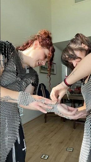 So glad I chose to learn how to make chainmail this year 😌⛓️