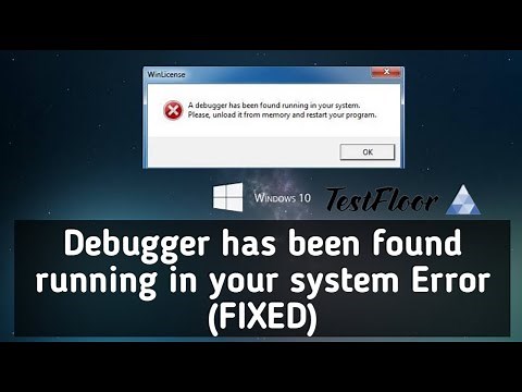 Debugger has been found running in your system FIXED