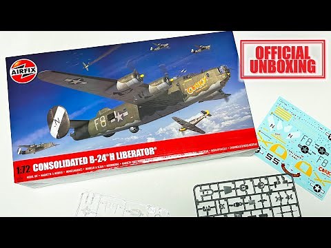 NEW Official Unboxing Airfix- Consolidated B-24H Liberator (A09010)
