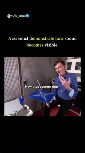 A scientist demonstrate how sound becomes visible #science # #mindblown