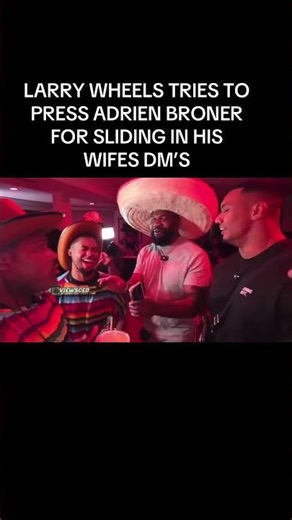 LARRY WHEELS TRIES TO PRESS ADRIEN BRONER FOR TALKING ABOUT HIS WIFE!!!😂💀#adrienbroner