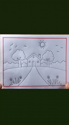 2.5M views · 22K reactions | #nature #drawing #art #atieramin @atieramin #scenery #draw #reels #shorts | Rongdhonu Art and Drawing | Facebook