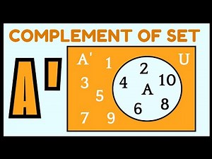 Complement of Set | Set Theory Basics | Sets