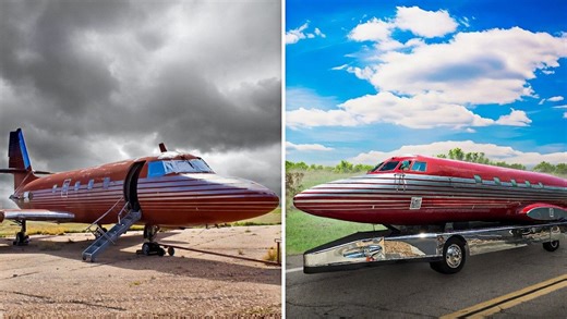 Elvis’s iconic jet: then & now