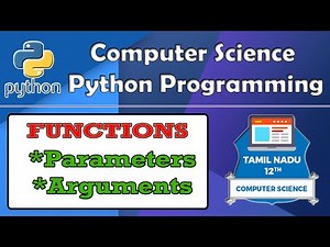 Python functions with parameters and arguments in tamil