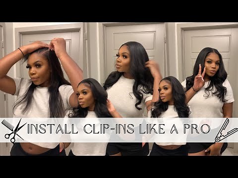 HOW TO: INSTALLING CLIP IN EXTENSIONS (FROM AMAZON)!