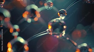 Close-up of manipulated atoms forming intricate structures, showcasing the potential of atomic manipulation in research, Manipulating atoms to form delicate structures Stock Video