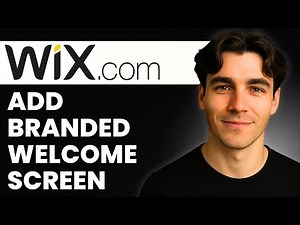 How to Add Branded Welcome Screen in Wix (Tutorial 2026)