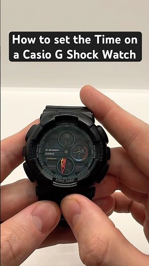 How to set the Time on a Casio G-Shock Watch #casiogshock #gshock #howto