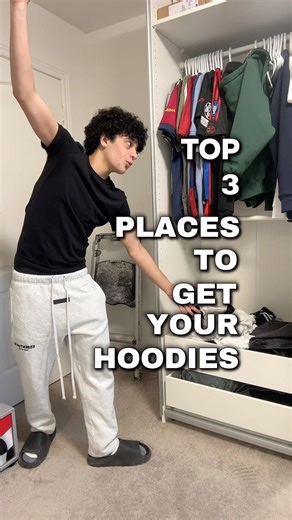 Top 3 places to get your hoodies if your a broke teenager #clothes #fashionhacks #hoodie #clothing