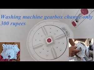 Semiautomatic washing machine repairing on full tutorial video assemble and disassemble the gearbox