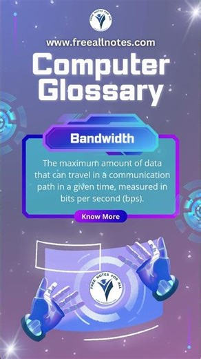 Bandwidth | Computer Glossary | Computer Dictionary and Terms #computerkeys #computers #bandwidth