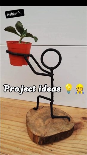project ideas 💡👷 marking man pot 🪴 #iti #project #weldertradetheory #welding #technology #study