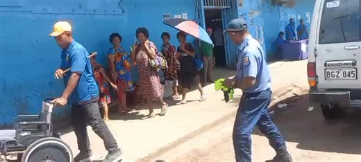 Police Support Unit at Gordons giving new wheelchair to a disabled man who hail from Kerema and lives at Goldie. Police doing marvelous work in one way or thy other by protecting life and properties, rescue from harm and danger, restore peace helping does in need. #TiktokViral #Tiktok #Tiktok #Followers #TiktokViral