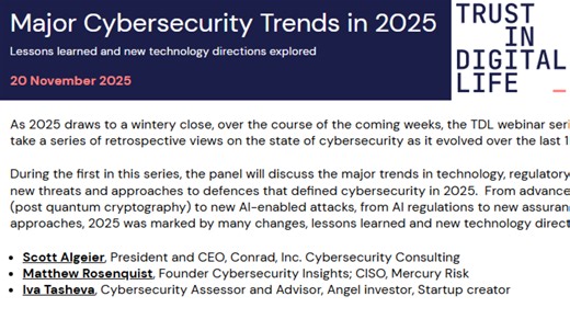 Major Cybersecurity Trends of 2025 - Panel Discussion