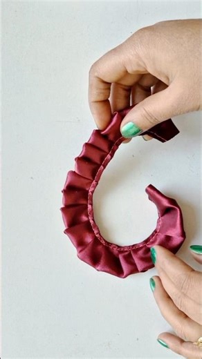 Very Easy Trick! Cloth Flower Making | DIY Flowers #diy #fabricflower #shorts #handmade #sewing