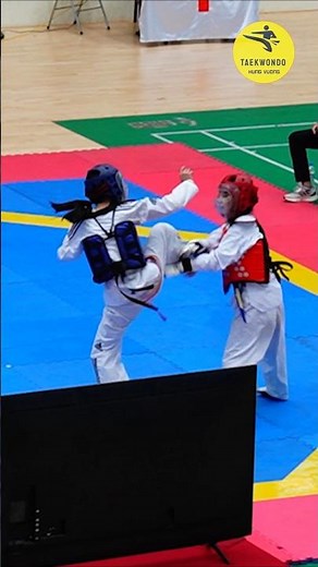 A Fierce Battle Between Two Girls #shorts #taekwondo