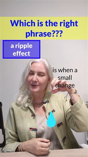 Students often ask me if it is ok to use idioms in English tests (like IELTS & PTE). The answer is: yes and no. In a speaking test - YES In a writing test - usually NO... if it is an academic test (like IELTS & PTE). BUT there are *some* idioms that are suitable for academic writing. 'Ripple effect' and 'chain reaction' are 2 useful academic idioms. They help you express the spread of ideas or actions in an elegant way. But you must use them *precisely*. So if you can think of any examples of th