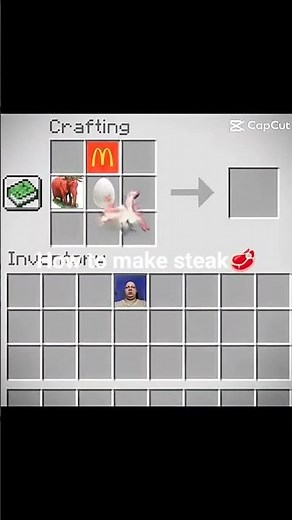 how to make steak #minecraft 🥩