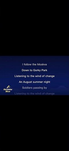 The Scorpions-Wind Of Change Karaoke