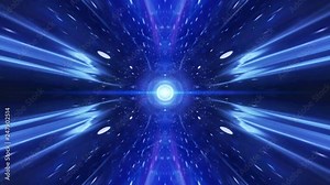 VJ Time vortex tunnel background.Wormhole though time and space.Seamless loop wormhole straight through time and space, warp straight ahead through this science fiction. Stock Video
